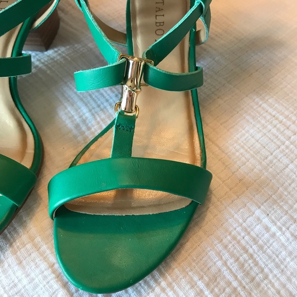 Talbots Shoes - Talbots ~ Teal Leather Strap Sandals